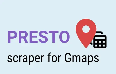 Presto Maps Scraper product image