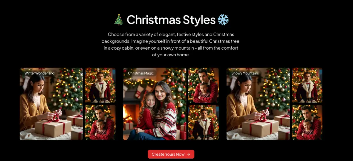 AI Christmas Photo product image