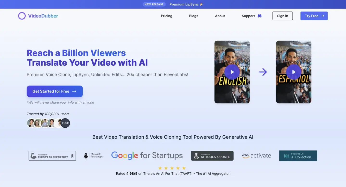 VideoDubber's YouTube Child Safety Checker product image