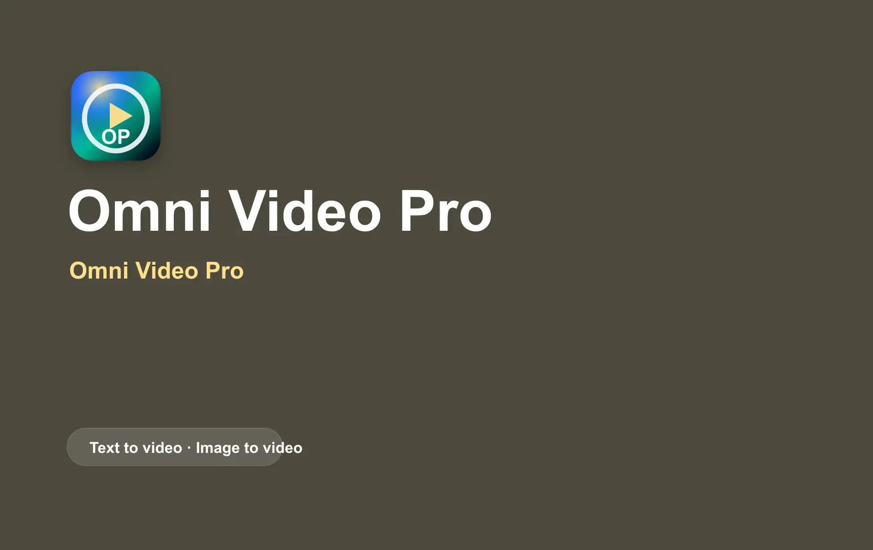 AI Omni Video product image