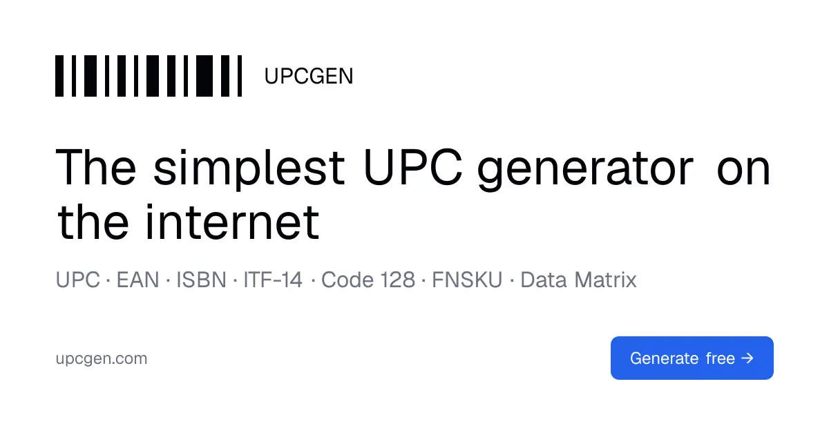 UPCgen product image