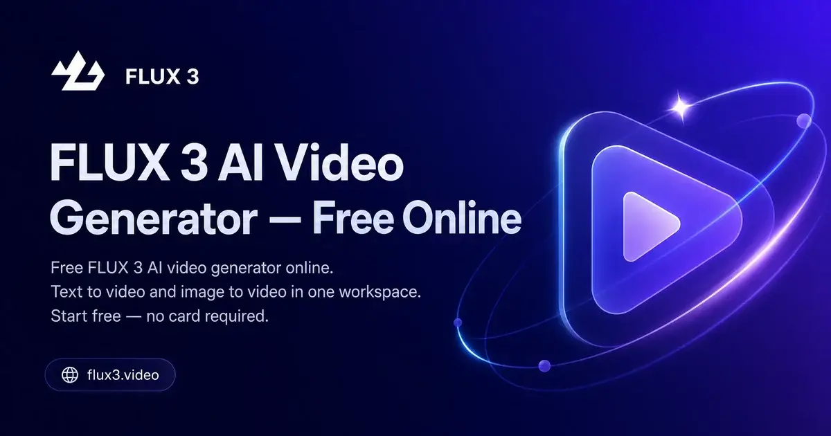 FLUX3 Video product image