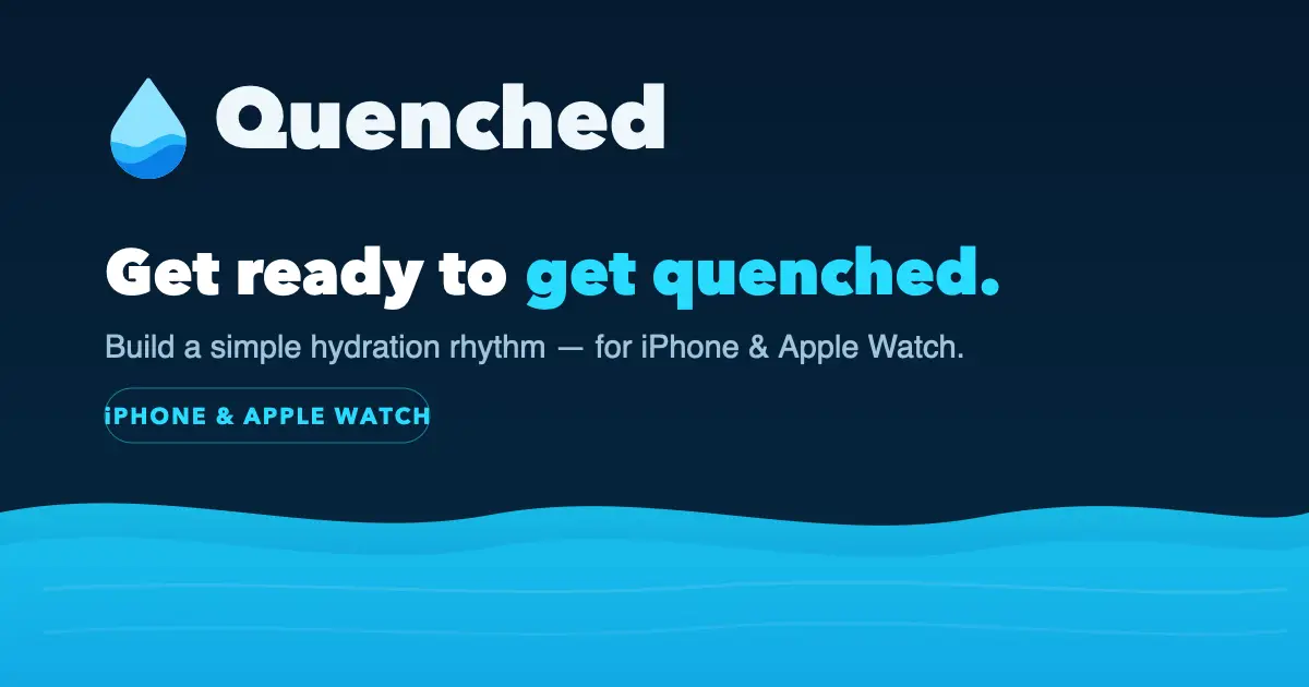 Quenched - Water Tracker product image