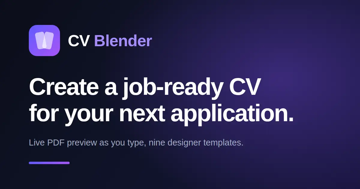 CV Blender image number 11