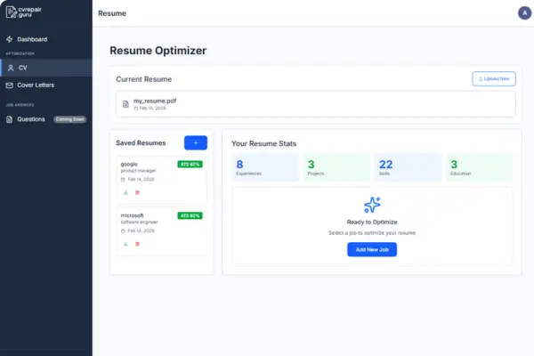 CV Repair Guru product image