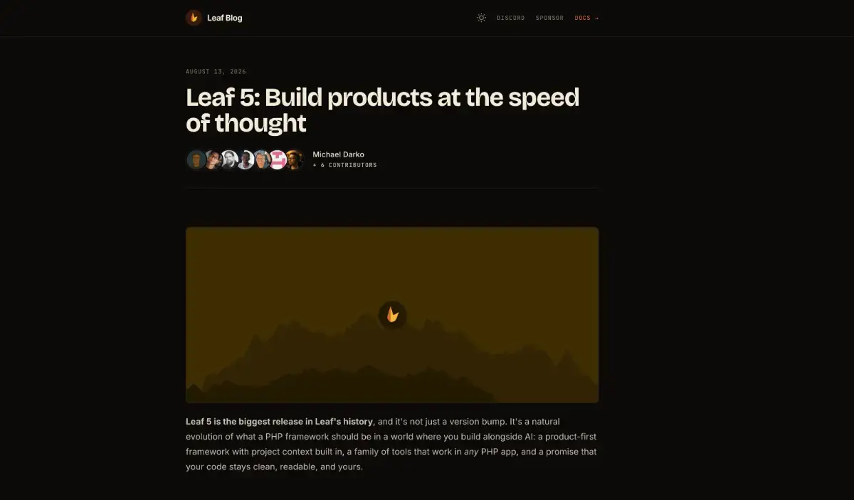 Leaf PHP image number 11