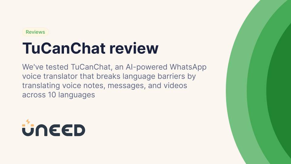TuCanChat Review - WhatsApp Voice Translation